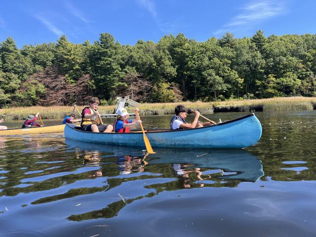 Scouts Ventured Out on the North River in Canoes in September!